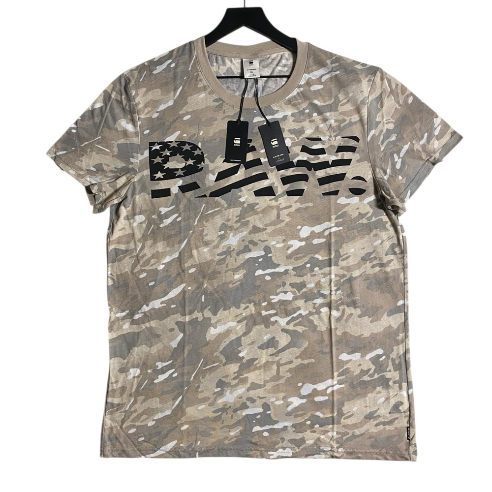 NWT Men’s G-Star Raw X Macy’s USA Flag Camo Graphic T-Shirt